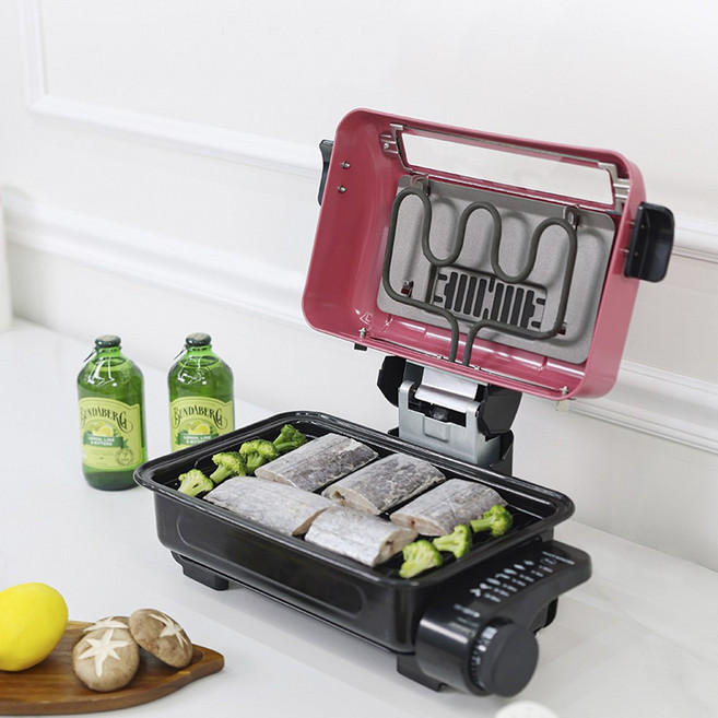 생선구이그릴 키친플라워 양면생선그릴 세라믹필터 생선구이기