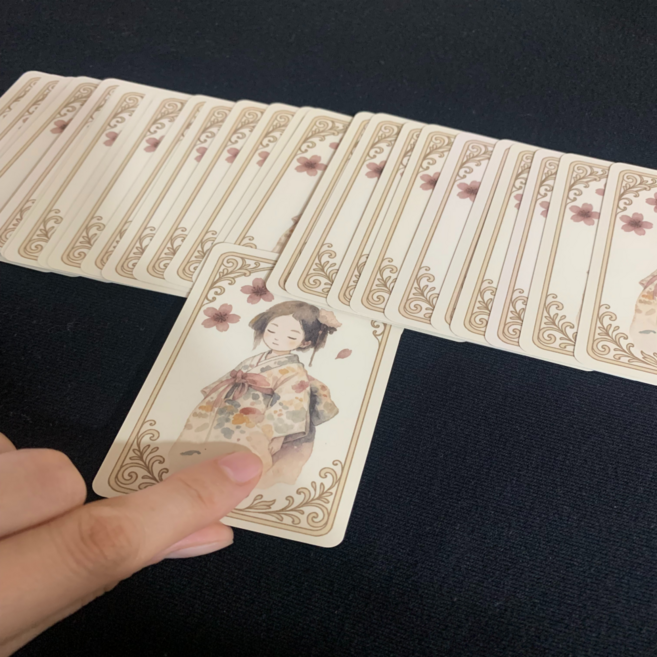 화양아씨 동양타로카드 한국 신점 운세 배우기 독학 한글 미니, 1개