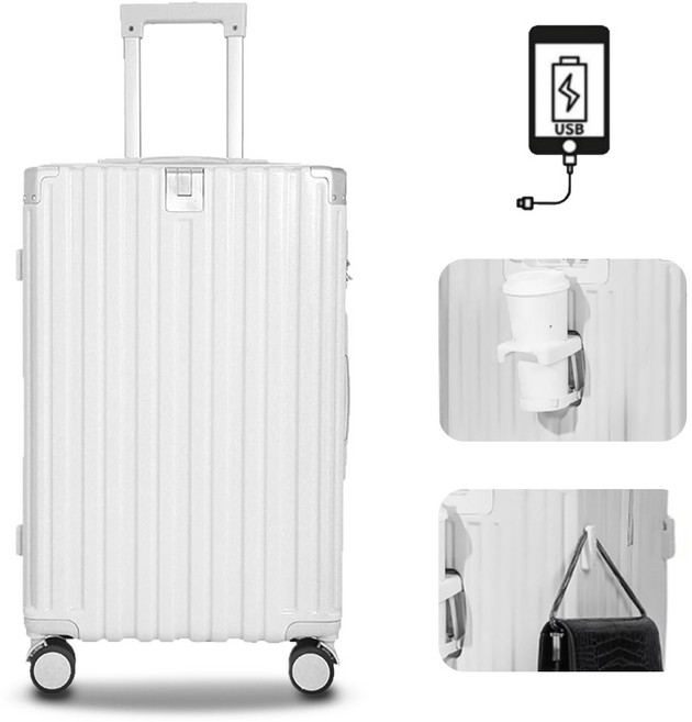 NewBoy 캐리어 [3년무상AS]20인치 24인치 초경량 USB 기내용 여행용 대용량 하드 캐리어