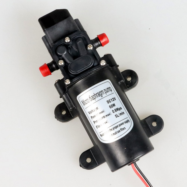 다이아프램펌프 60W DC12V 샤플로 워터펌프 캠핑 세차, 1개