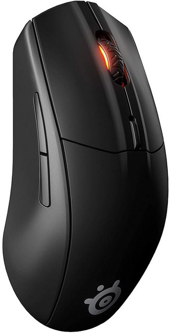 steelseries 라이벌 3 무선 게이밍 마우스 배터리 수명 400시간 이상 듀얼 2.4ghz 및 블루투스 500만~6000만 18 000cpi 트루무브 에어 광학 센서(, 회색