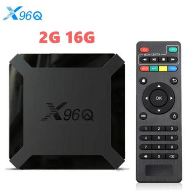 안드로이드 TV박스 10.0 X96Q 안드로이드 TV박스 2GB RAM 16GB ROM WiFi 2.4G USB 울트라HD 4K H.265 3D 홈 스마트 TV박스 파이어스틱 TV, 2) 미국 플러그 - TV BOX 2G 16G, 1개