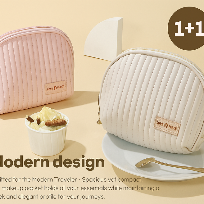 장언니네 프리미엄 메이크업 화장품 여행 파우치 1+1