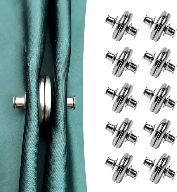 커튼 자석 클립, 실버(T727) 17mm, 10개