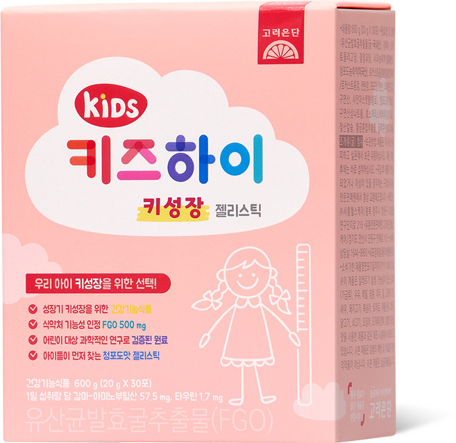 키즈하이 키성장 젤리스틱, 1개, 600g