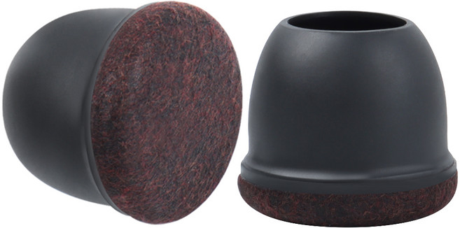 [HGA] 의자 발커버 원형 소음방지 미끄럼 방지 가구발토시+사은품 (실리콘 흡착판), 8개, 블랙