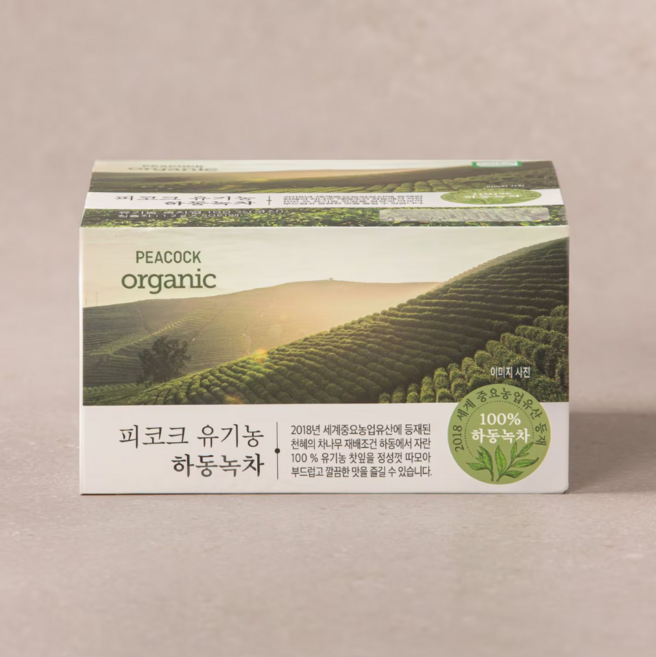 피코크 하동이 키워낸 그윽한 유기농 하동녹차 50T, 1.2g, 50개입, 1개