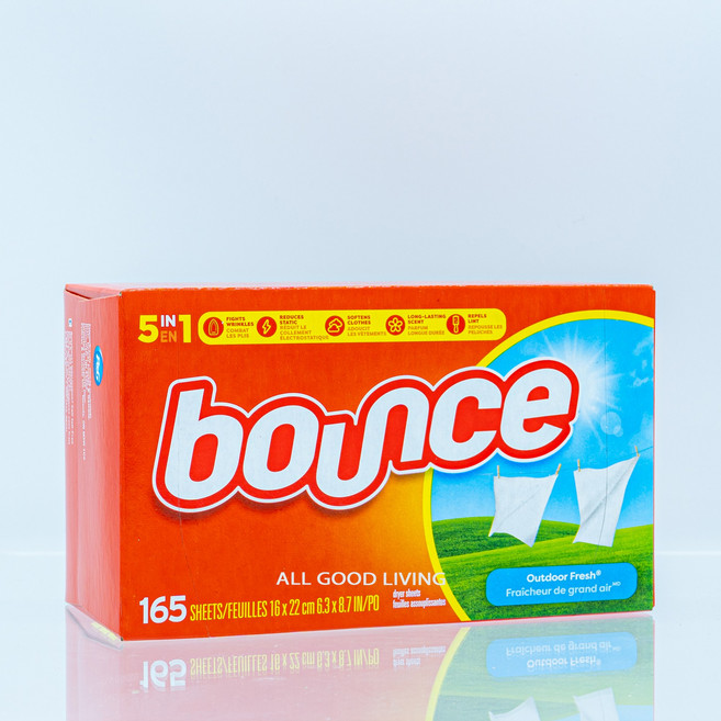 바운스 아웃도어 프레쉬 5in1 섬유유연제 드라이시트 165매 1개