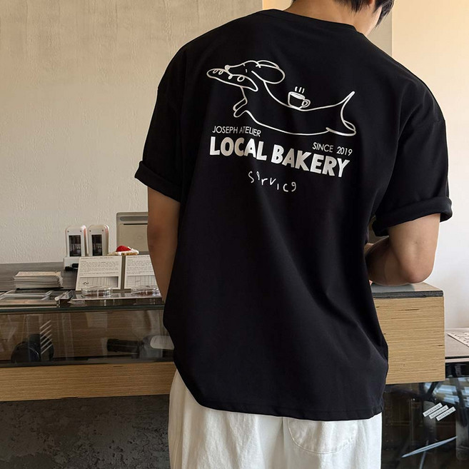 XL-6XL 로컬 그래픽 오버핏 반팔티 남자빅사이즈 프린팅 캐릭터