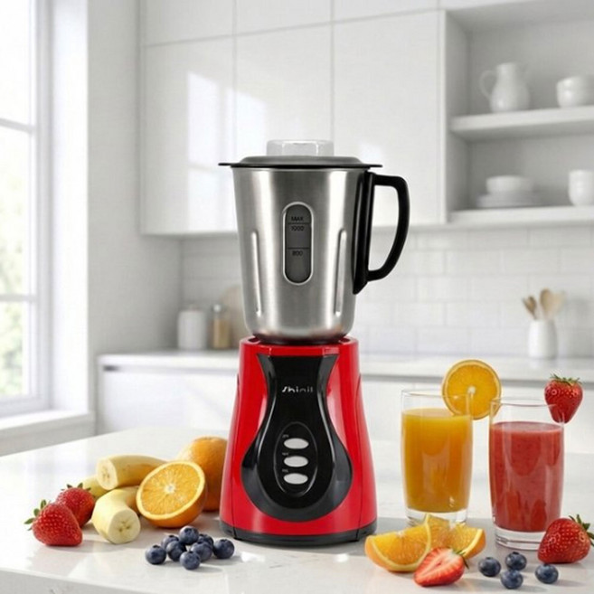 신일 SHINIL 중형 스텐인레스 믹서기 풀구성 세트 SMX-1250WM