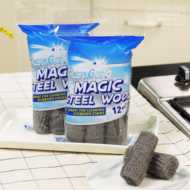 [미소] 크린고고 매직스틸울 수세미 요술 철수세미, 선택01. (120p), 10개, 12개입