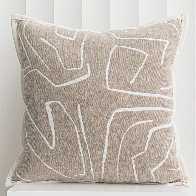 피카우스 북유럽 감성 등받이 퍼 소파 쿠션 침대 쇼파 쿠션커버