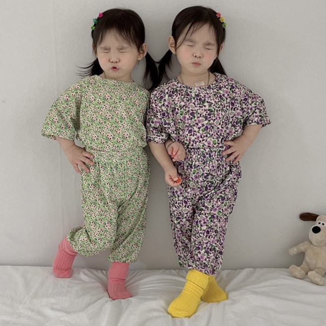 여름 레트로 상하세트 국내산 유아동 데일리 키즈 베베라움