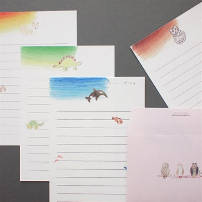 아트박스/안녕오늘 허쉬드브라운 미니 레터 패드, CAT