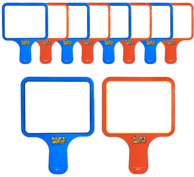 도전 골든벨 손잡이 화이트보드 양면 미니 칠판 10입, 1개