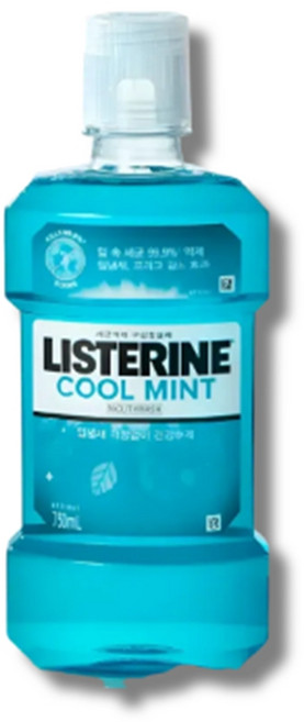 리스테린 쿨민트 구강청결제, 750ml, 4개