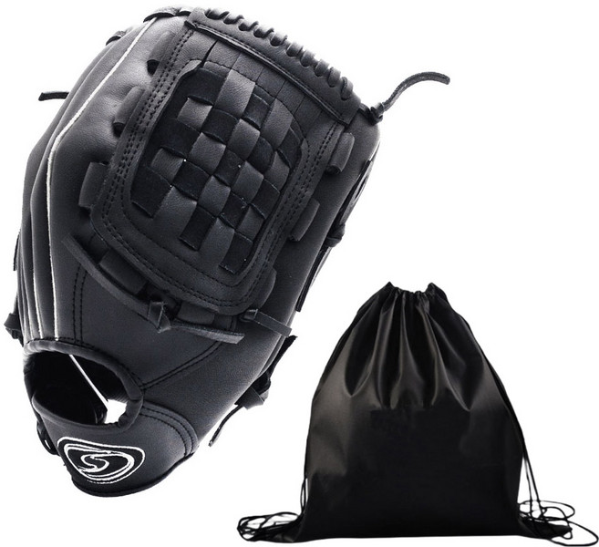 투센 썬버드 파우치 소가죽 야구 글러브 블랙, 1개