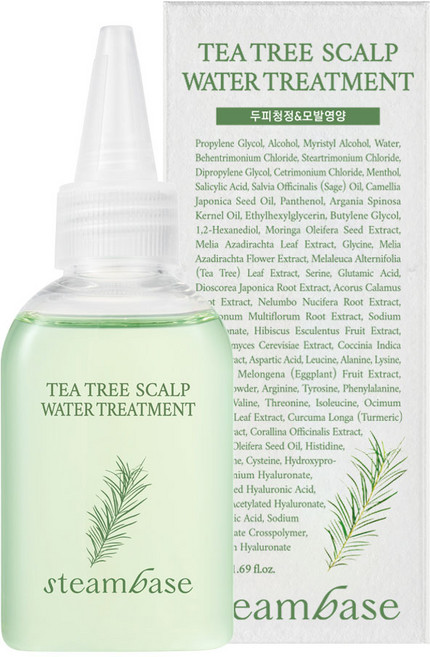 [공식] 스팀베이스 티트리 스칼프 워터 트리트먼트 지성두피/모발윤기개선 (미니어처), 1개, 50ml