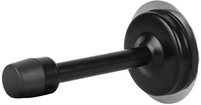 방문 도어 문쾅 충격 방지 스토퍼 95mm, 1개, 블랙