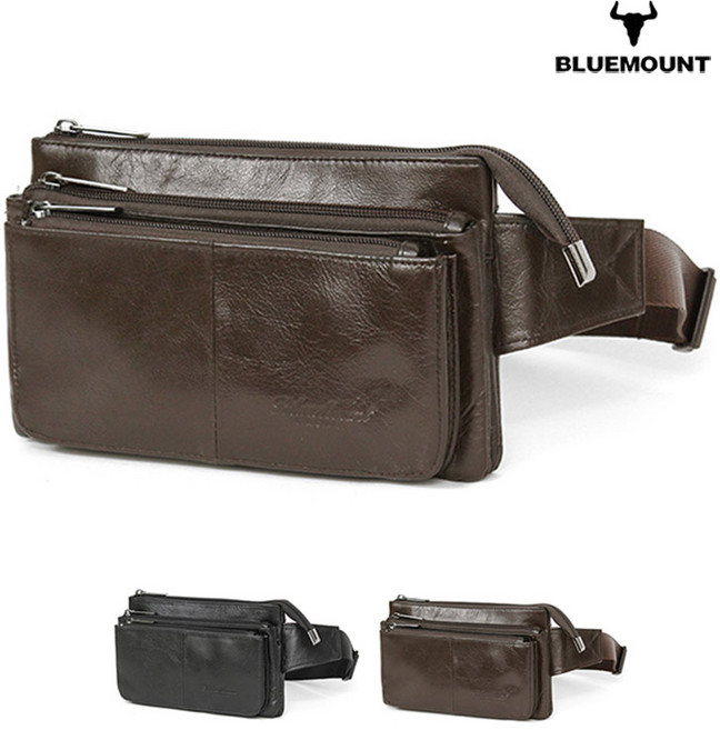 BLUE MOUNT BM 340 가죽힙색 허리색 심플한데일리백