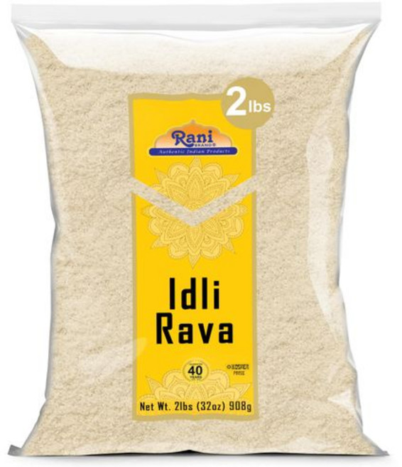 라니 이들리 라바 (반숙 쌀 크림) 32온스 (2파운드) 9 Rani Idly Rava (Parboiled Cream of Rice) 32oz (2lbs) 908g ~ All Na, 1개