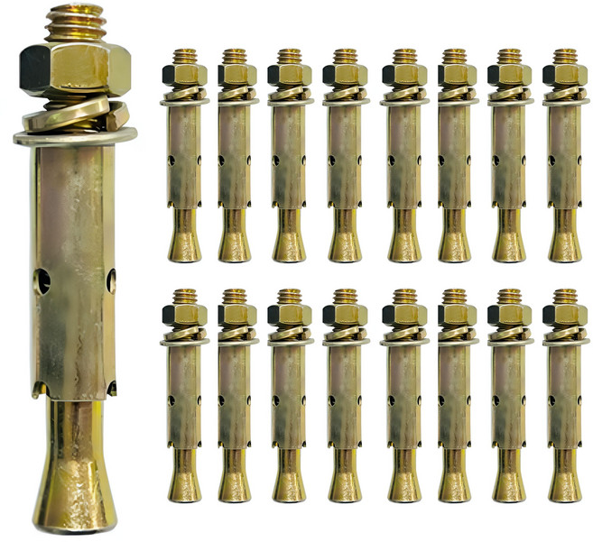 JG철물스토어 (정품) 고급형 셋트 앙카 set앙카 70mm (3/8) 삼부 앙카 삼팔 앙카 볼트 새트앙카, 16개