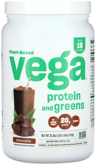 Vega 식물성 단백질 및 녹색 채소 초콜릿 618g(1lb), Vega식물성단백질및녹색채소초콜릿618g1lb, 1개 - 쿠팡