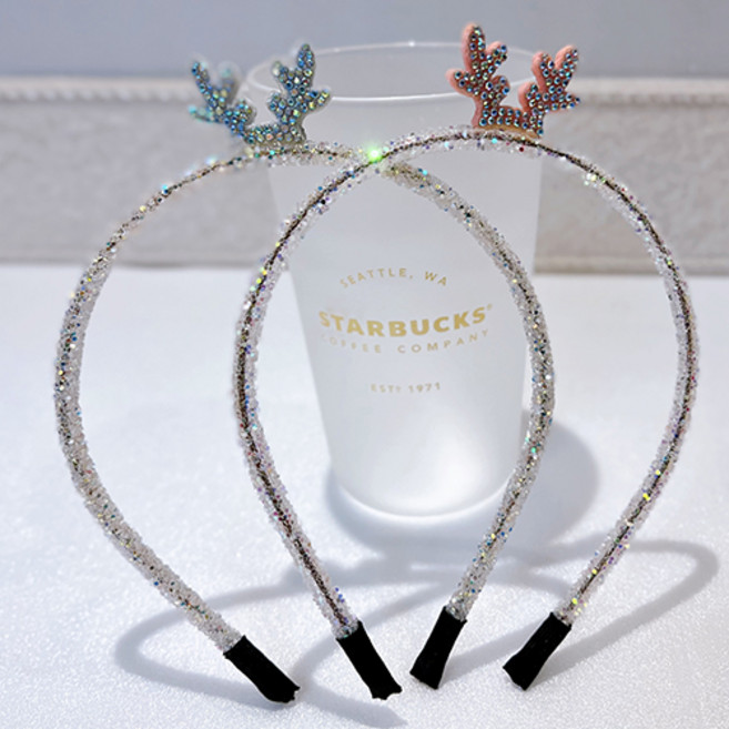 메종시아 Swarovski스톤 스노우 루돌프 헤어밴드