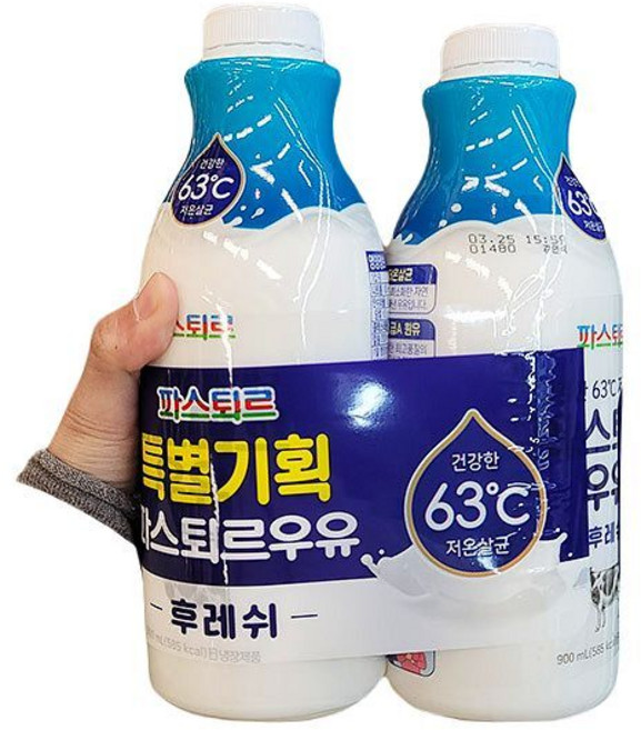 파스퇴르 후레쉬우유, 종이박스포장, 1개, 900ml