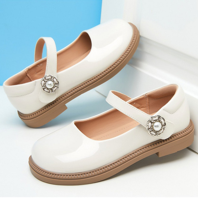 바이시유 키즈 구두 여아 플랫 슈즈 주니어 공주 메리제인 단화 엘리나