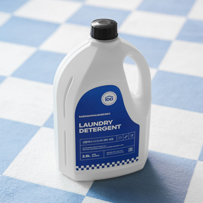 생활백서 액체 세탁세제 드럼세탁기 실내건조 속옷 수건 중성 세제 대용량 1+1 [패밀리픽], 2.5L