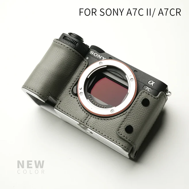 Mr.Stone 소니 A7C2 A7CR 카메라 케이스 커버 소니 a7C Ⅱ A7C I 케이스 보호 수제 천연 가죽 A7C 가방, 05 Night safari