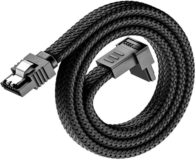코드웨이 SATA 3.0 ㄱ자형 케이블, 0.5m, 1개