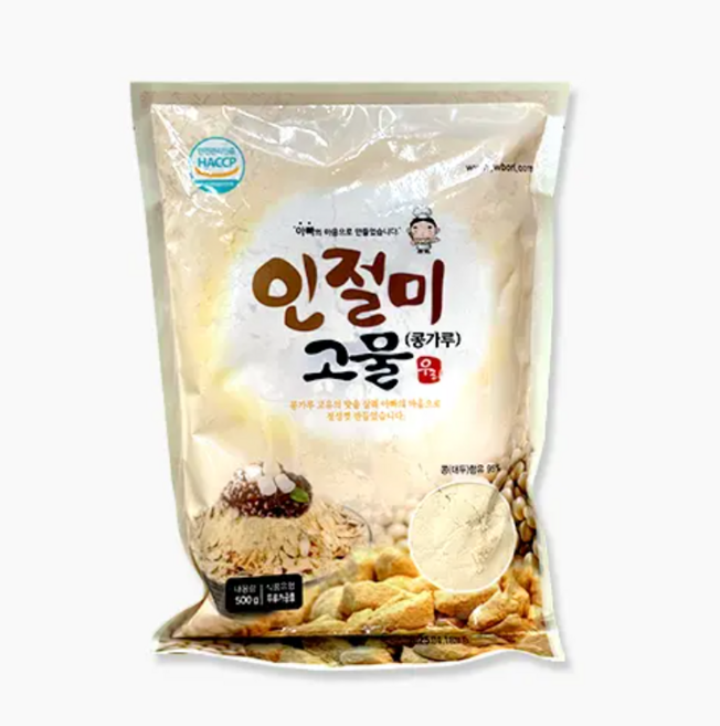 우리보리 인절미 고물 콩가루, 1개, 500g