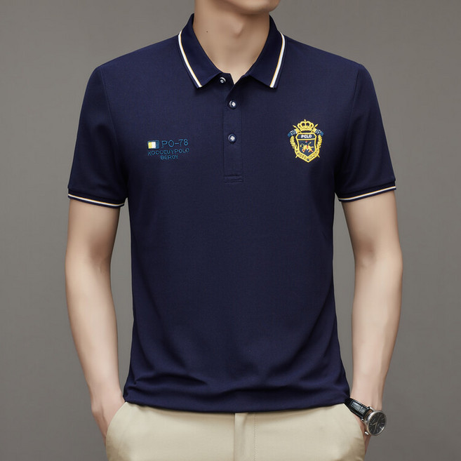 여름 남성 캐주얼 비즈니스 반팔 셔츠 골프의류 등산 테니스 웨어 스포츠 반팔 티셔츠