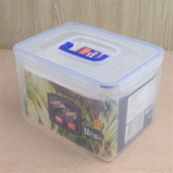 손잡이 밀폐용기 대용량 플라스틱용기 파김치보관용기 사각밀폐용기, 1개, 12L