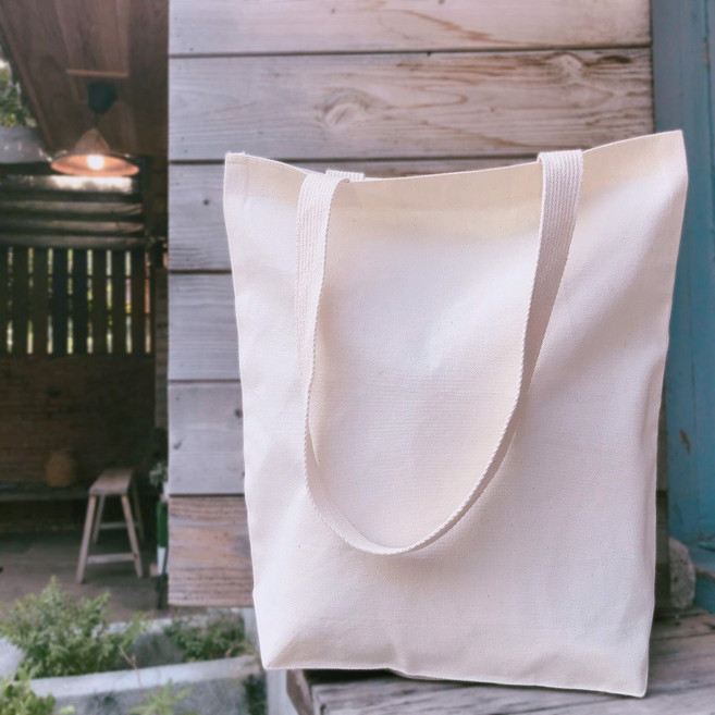 台中六股加工廠 棉布袋 帆布袋 環保購物袋 (有底) DIY蝶谷巴特 寬30x立高34x底8 肩背袋