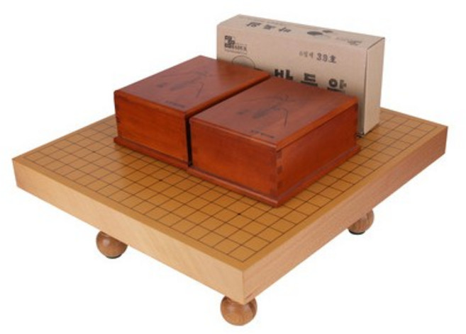 육형제 아가지스특허1.5호원형세트(사각바둑통+30호알) 바둑세트, 1개