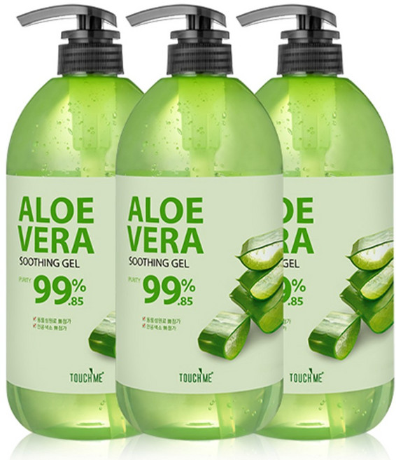 터치미 퓨리티 알로에베라 수딩 젤, 1L, 3개