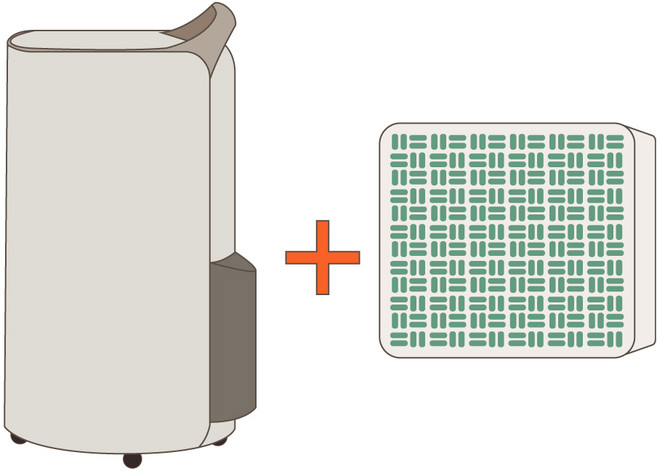 LG전자 휘센 DQ203PECAK 오브제컬렉션 제습기 + 공기청정키트 20L 듀얼 인버터 저소음 연속 배수 자동건조 대용량 가정용 제습기