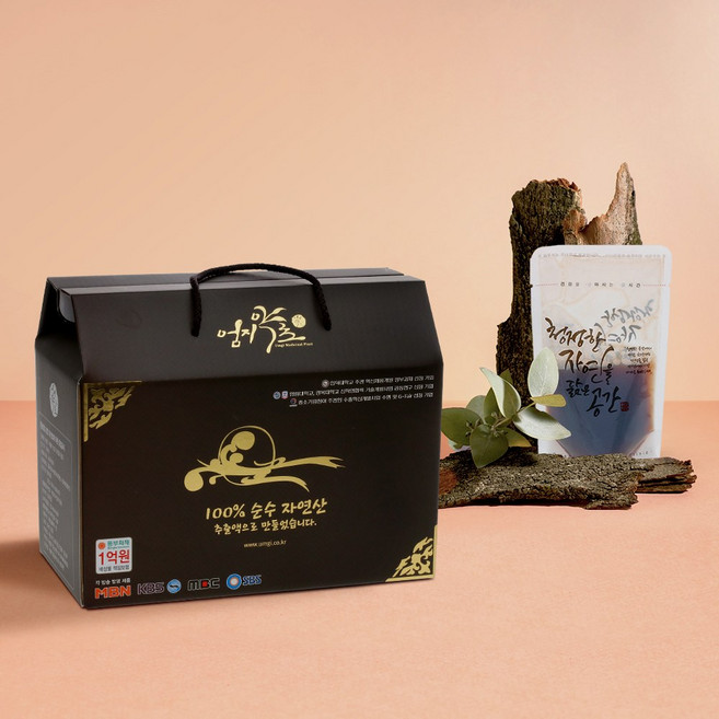 엄지약초 자연산 고농축 꾸지뽕열매즙 진액 90ml 60포- 25%, 60개