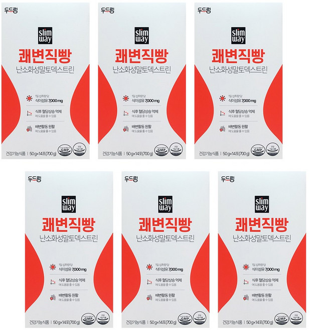 [두드림] 슬림웨이 쾌변직빵 배변활동도움 식이섬유 혈당상승억제, 50g, 84개