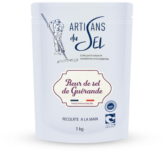 프랑스 프리미엄 게랑드 플뢰르 드 셀 (꽃소금 토판 천일염) 1Kg, 1개