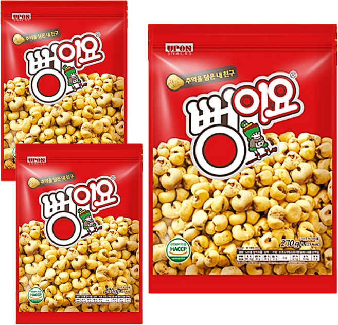 서울식품 뻥이요 골드, 270g, 3개