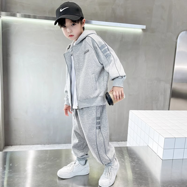 주디앤홀리 주니어 후드집업 트레이닝 상하세트 스포티룩 간절기 긴팔 긴바지 초등 남아 등교룩 편한 봄 가을 데일리룩