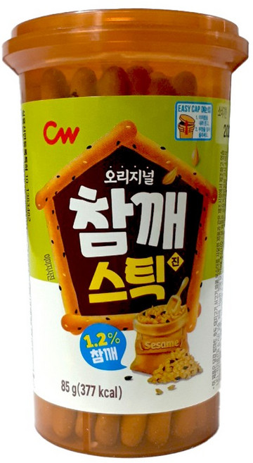 청우 참깨스틱 진+사은품, 85g, 12개
