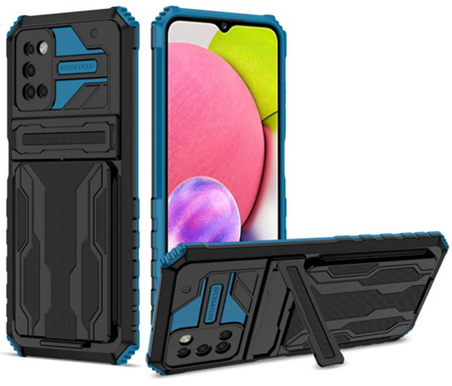 갤럭시A31 A315 카드 패키지 하드 스탠딩 핸드폰 케이스