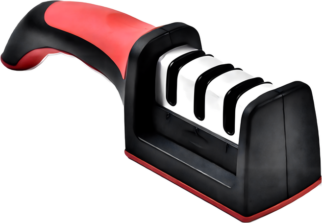 萬用磨刀器 菜刀剪刀適用, 黑紅, 1個