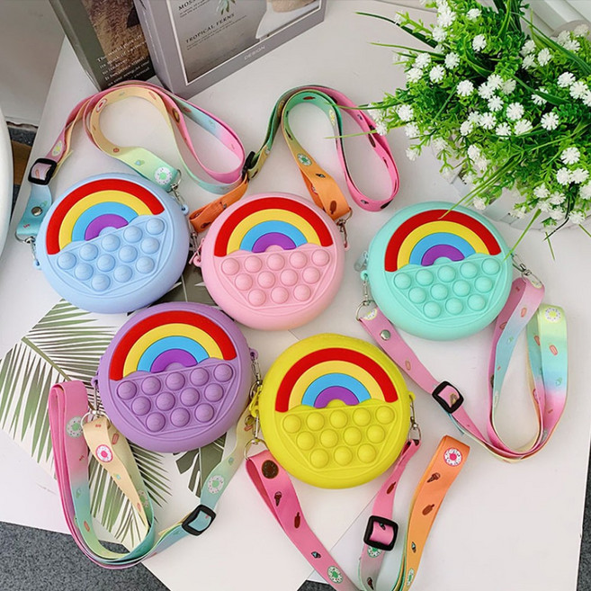 동그란 무지개 팝잇 가방