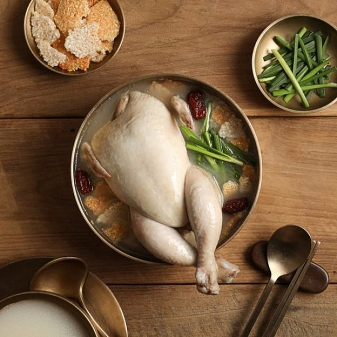 [마음식당] 능이품은 한우사골 누룽지 삼계탕 1.1kg x 1팩, 1개